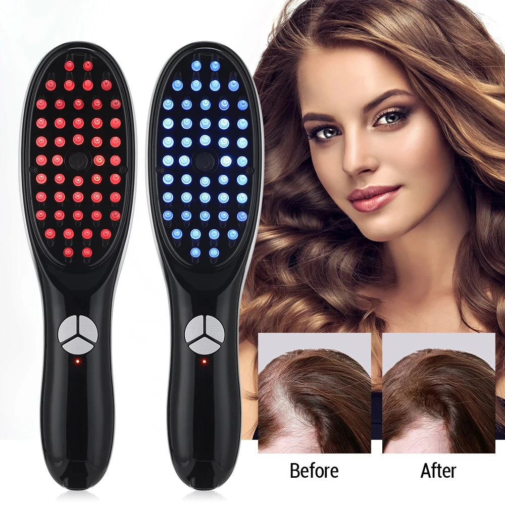 Hair Therapy LED Brush With Mist