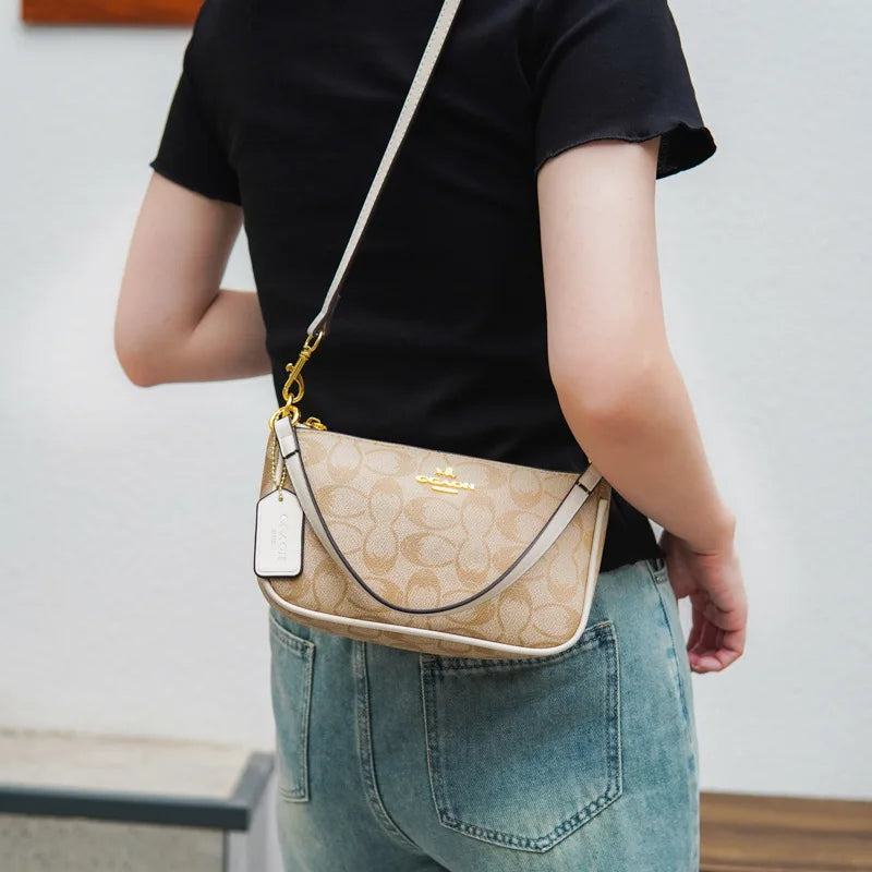 2025 new women's handbag, fashionable printed shoulder bag