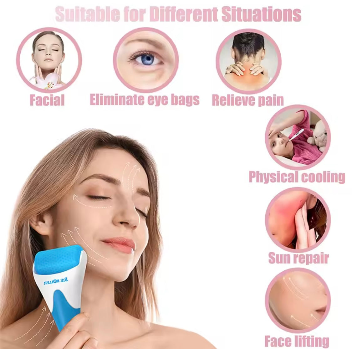 Face Ice Roller Skin Massager