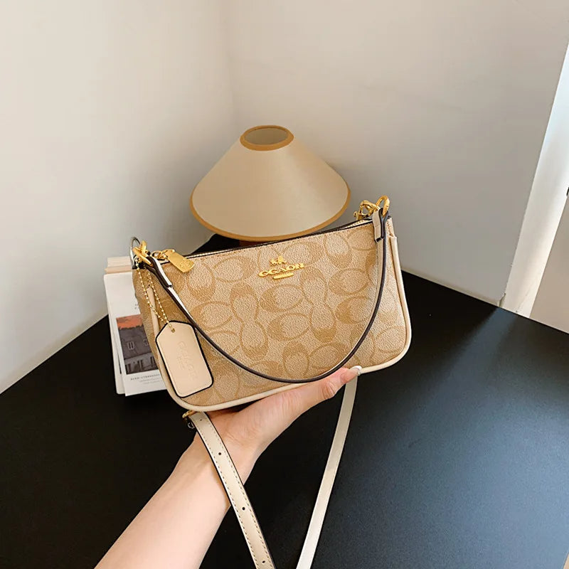 2025 new women's handbag, fashionable printed shoulder bag