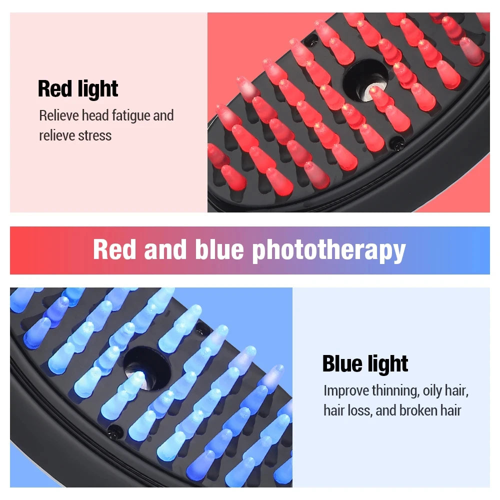Hair Therapy LED Brush With Mist