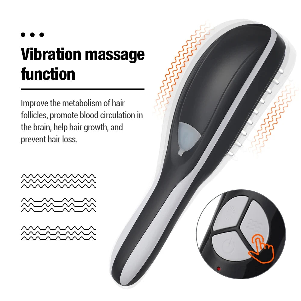 Hair Therapy LED Brush With Mist