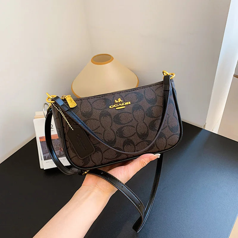 2025 new women's handbag, fashionable printed shoulder bag