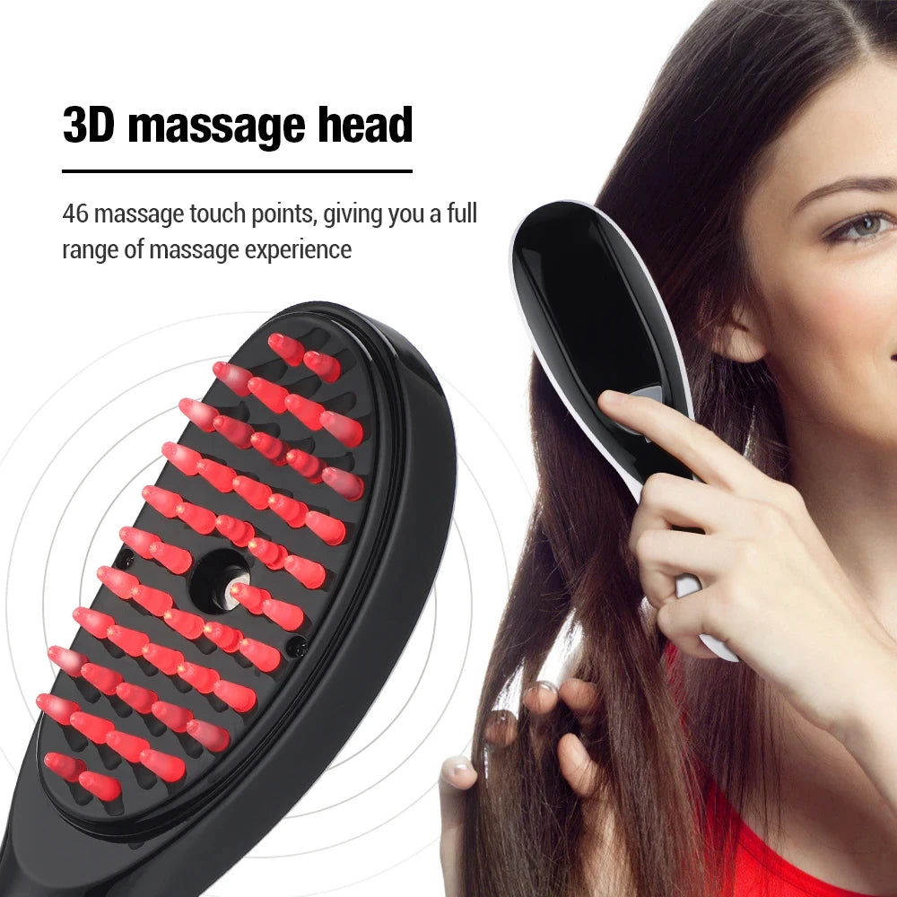 Hair Therapy LED Brush With Mist