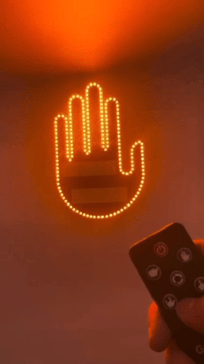Funny Hand Gesture LED Light