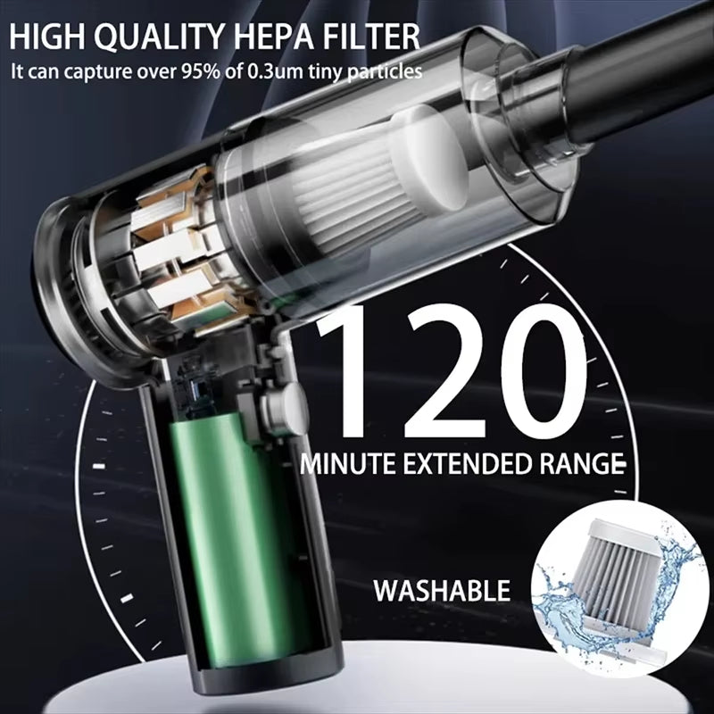 15000PA Powerful Wireless Car Vacuum Cleaner