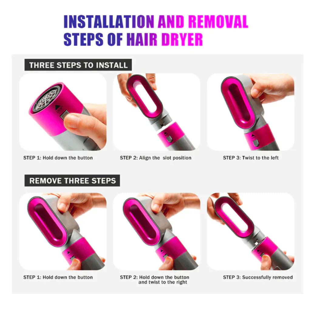 5 In ! Hair Dryer Brush
