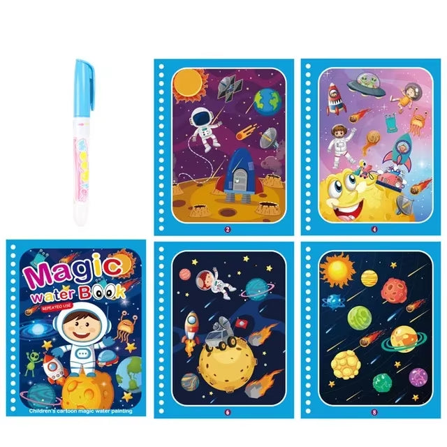 Kids Magic Water Book With Pen