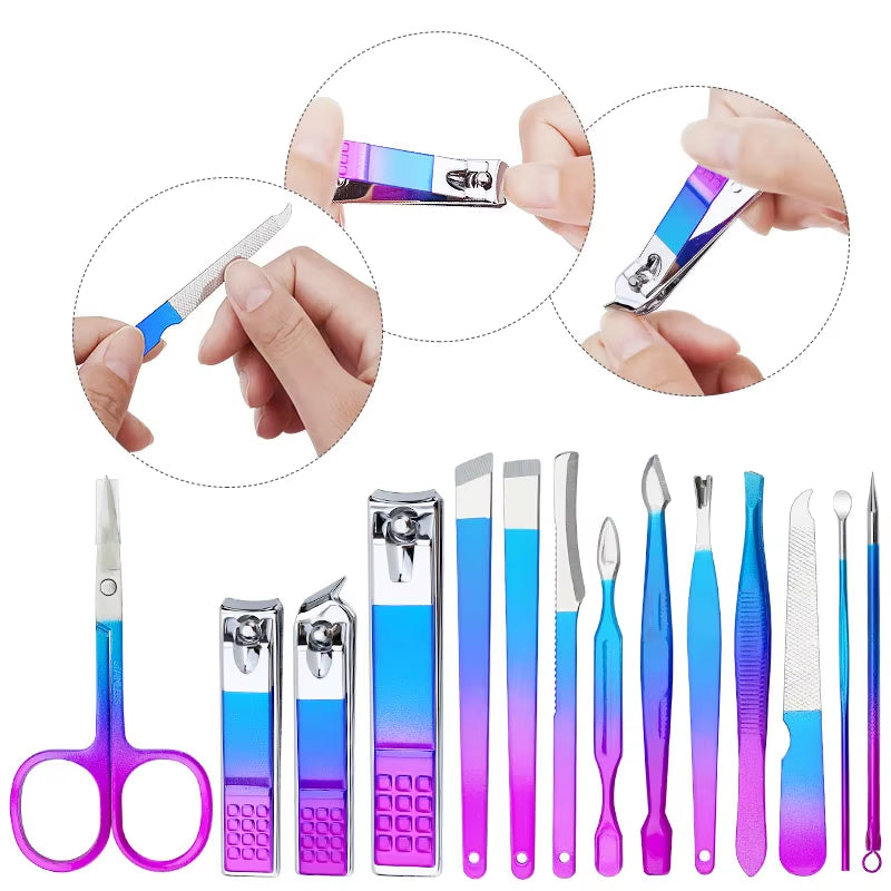 Portable Pedicure Nail Clipper Set